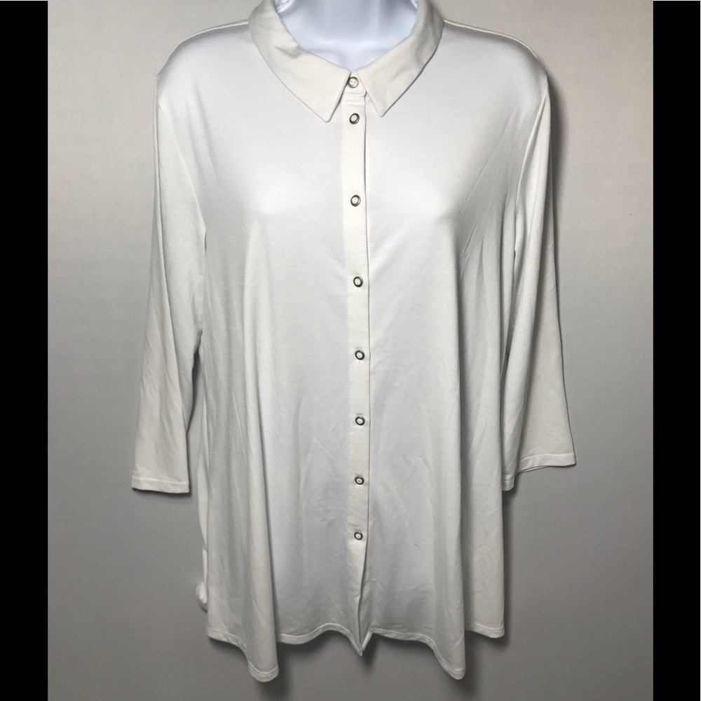 Peter Nygaurd White Long Sleeve Shirt Size M